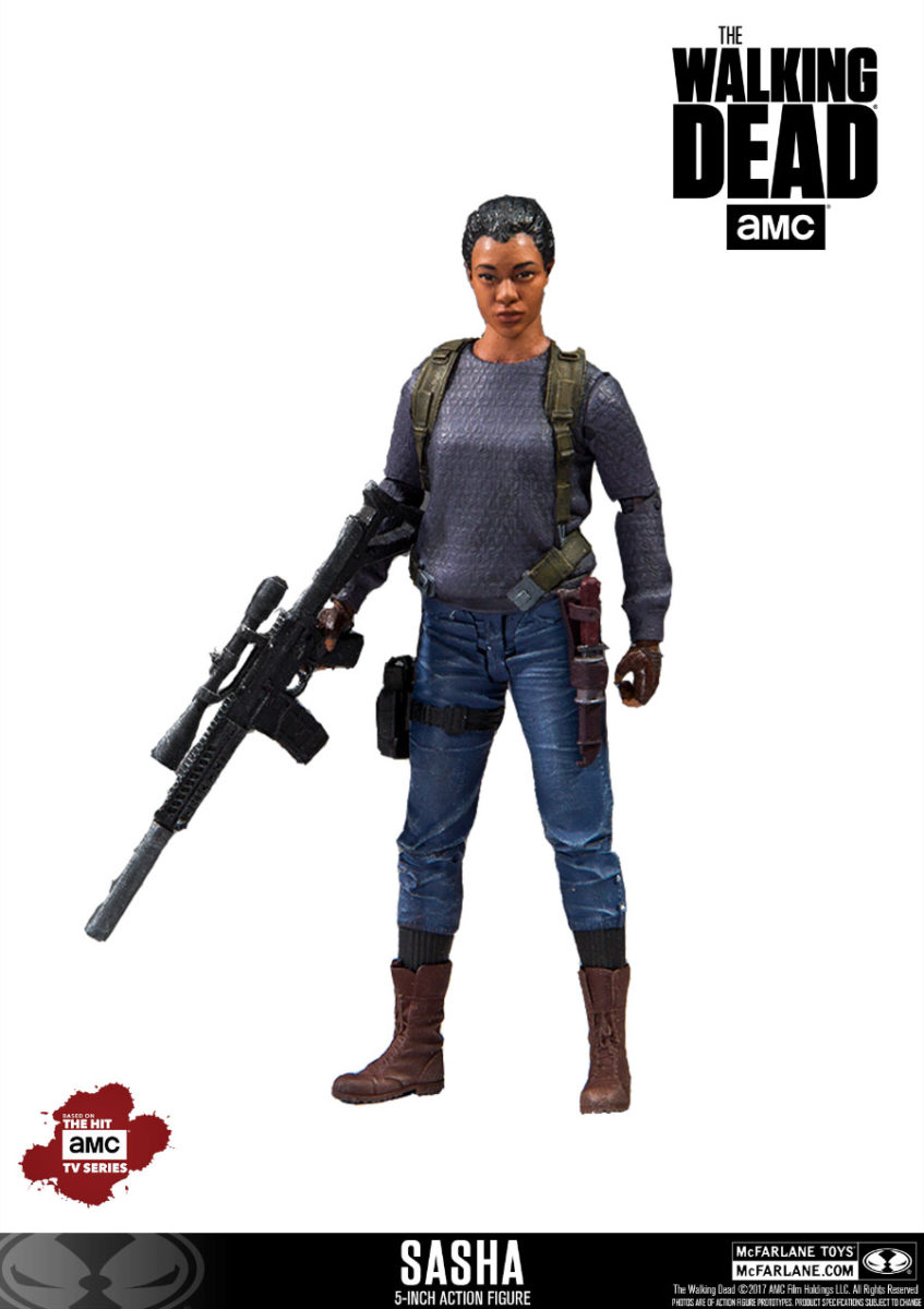 the WALKING DEAD: SASHA 7" Action Figure McFARLANE TOYS