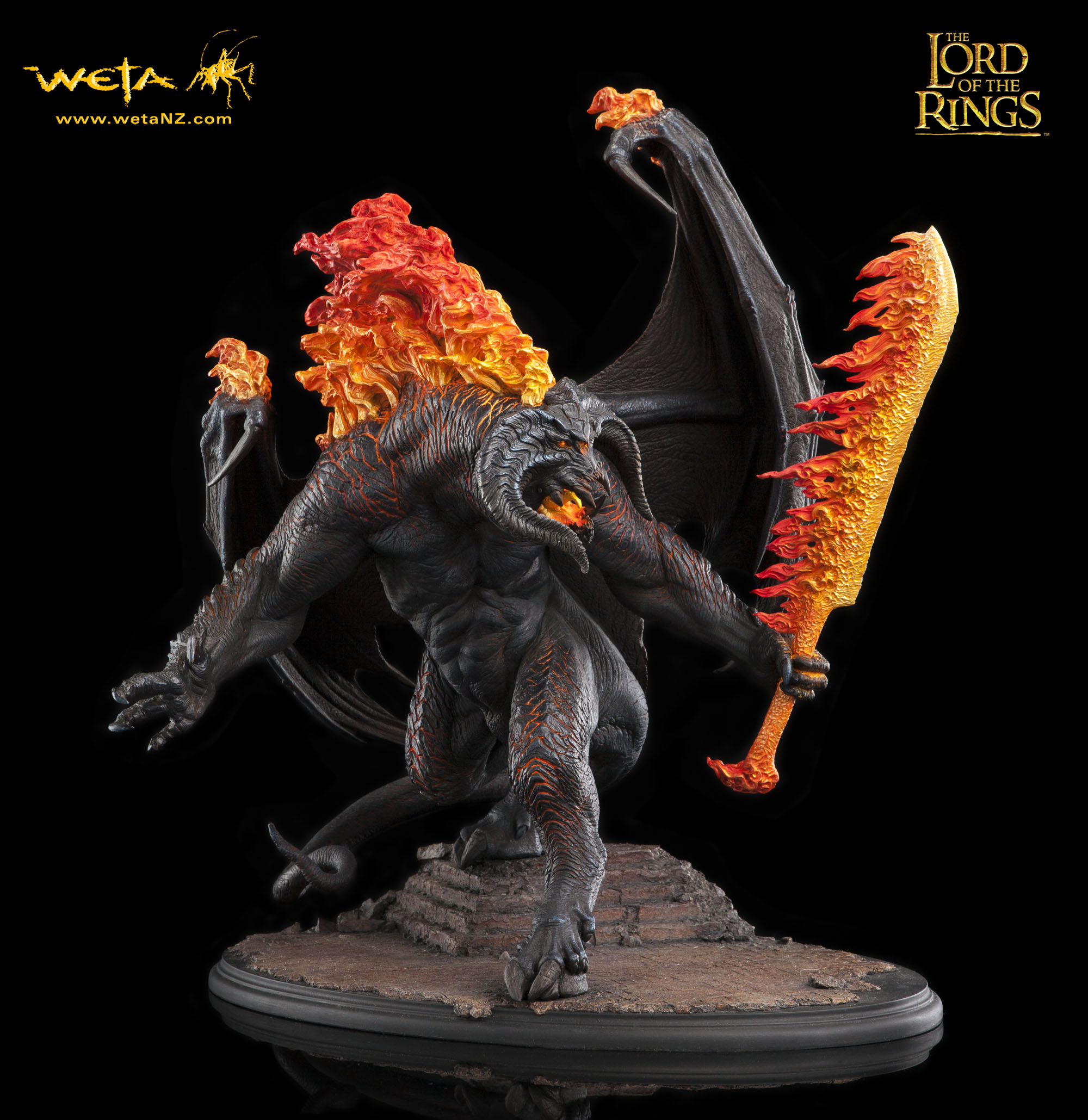 LORD of the RINGS: the BALROG – DEMON of SHADOW and FLAME STATUE 20