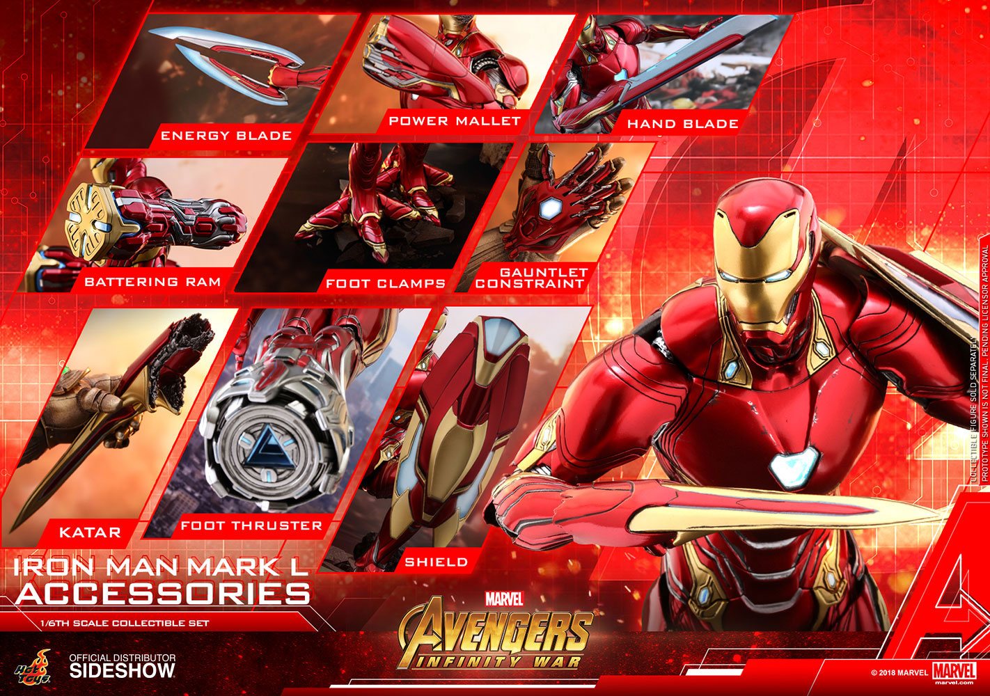 hot toys avengers infinity war iron man mark 50
