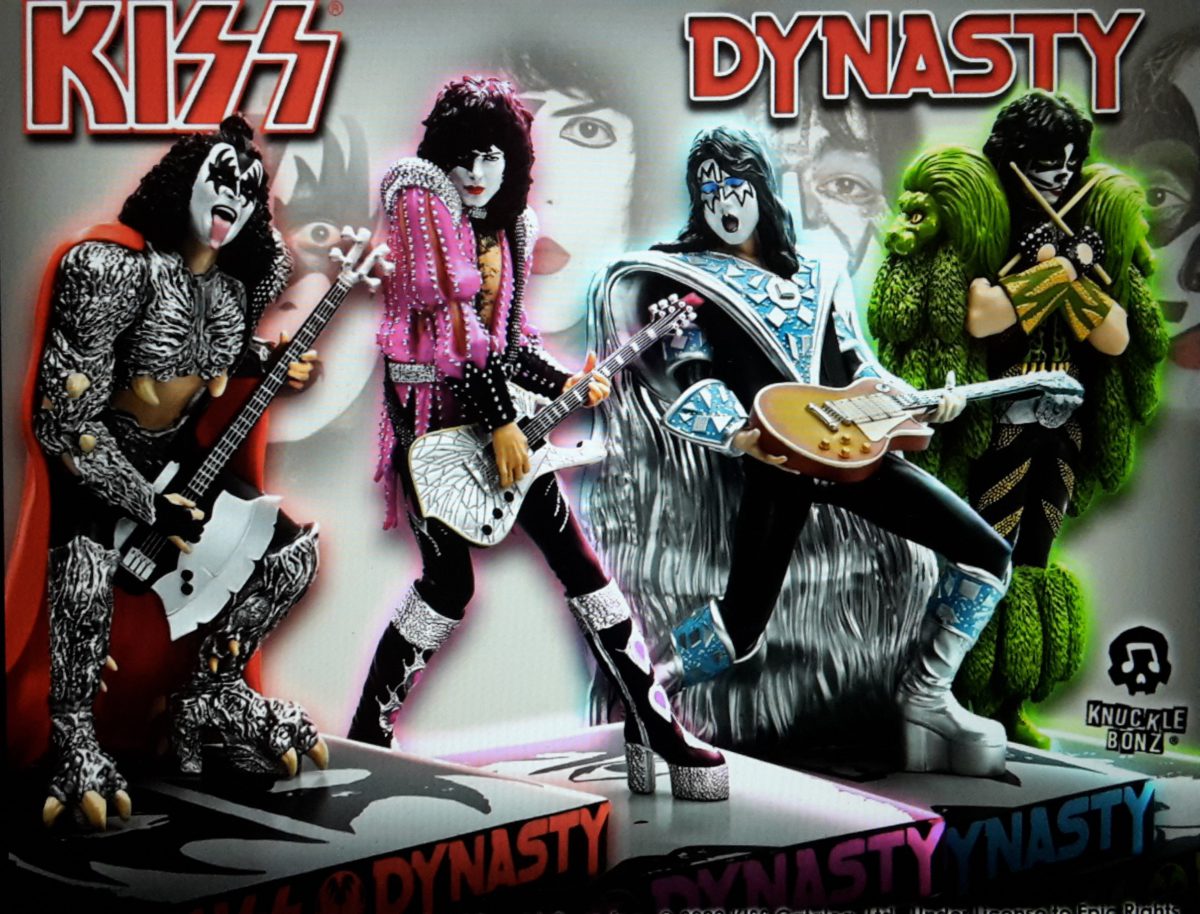 KISS: "Dynasty" - SET of 4 (Lim. 3000) ROCK ICONZ 1/9 STATUE 22 cm KNUCKLEBONZ