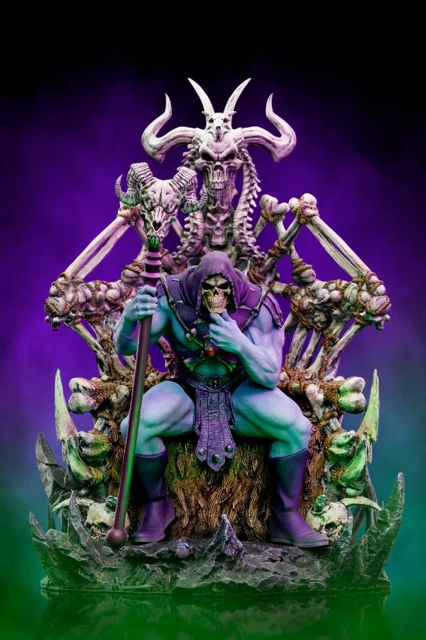 MASTERS of the UNIVERSE: SKELETOR On THRONE DELUXE 1/10 STATUE 29 cm IRON STUDIOS