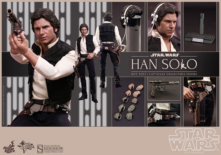 STAR WARS: EPISODE IV - HAN SOLO 1/6 Action Figure 30 cm HOT TOYS - immagine 8