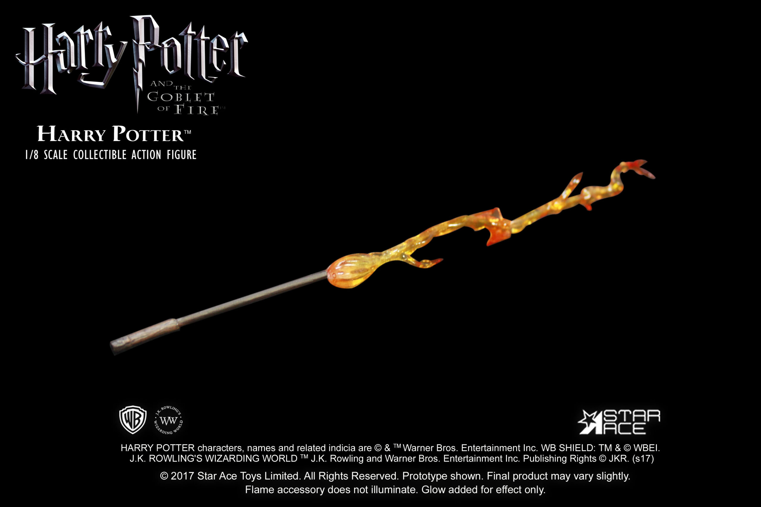 HARRY POTTER: TRIWIZARD TOURNAMENT - HARRY POTTER WAND with FLASH VERSION A 1/8 Action Figure STAR ACE TOYS - immagine 13
