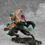 ONE PIECE: POP PORTRAIT of PIRATES -  RORONOA ZORO SAN ZEN KAI MAXIMUM 1/8 STATUE MEGAHOUSE - DAMAGED PACKAGING