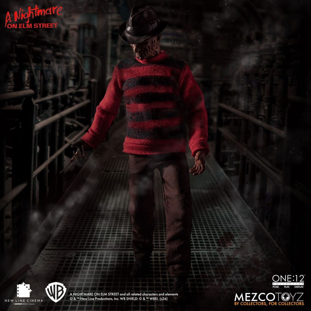 the ONE 12 COLLECTIVE: NIGHTMARE on ELM STREET - FREDDY KRUEGER 1/12 Action Figure 17 cm MEZCO TOYS - immagine 2
