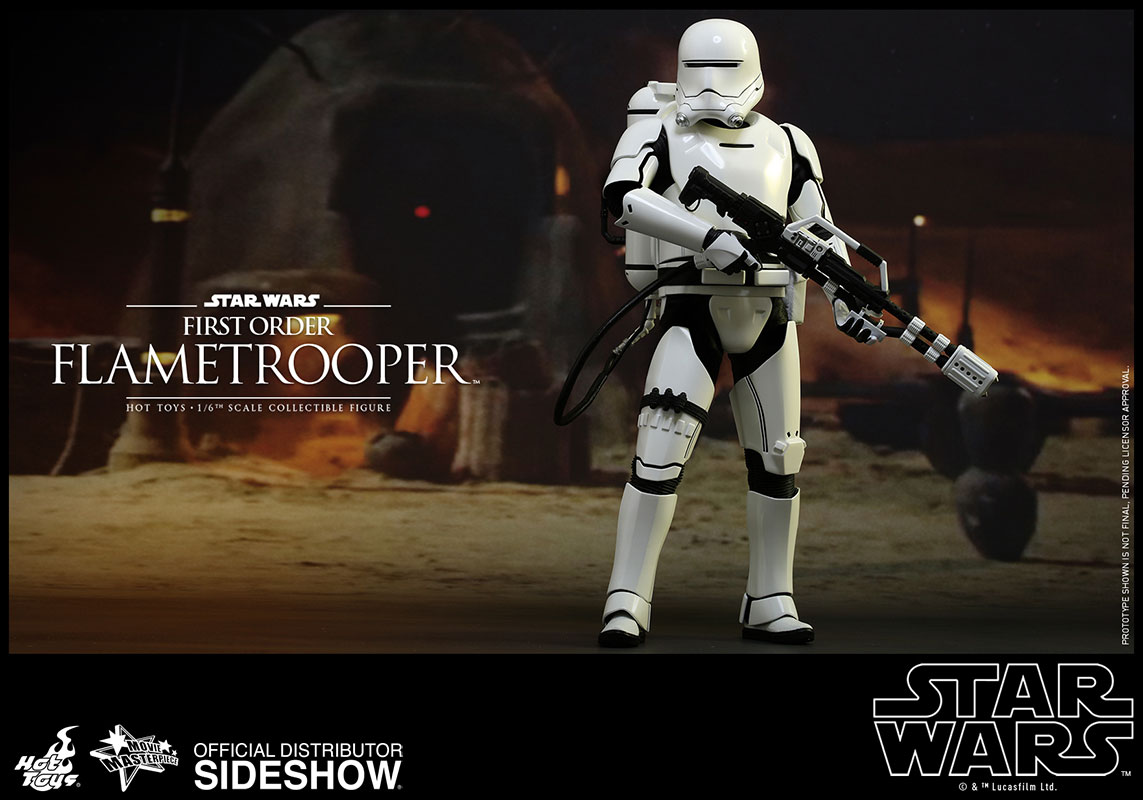 STAR WARS: EPISODE VII - FIRST ORDER FLAMETROOPER 1/6 Action Figure 30 cm - immagine 3