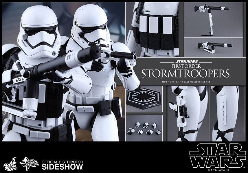 STAR WARS: EPISODE VII - FIRST ORDER STORMTROOPER DELUXE SET 1/6 Action Figure 30 cm - immagine 6