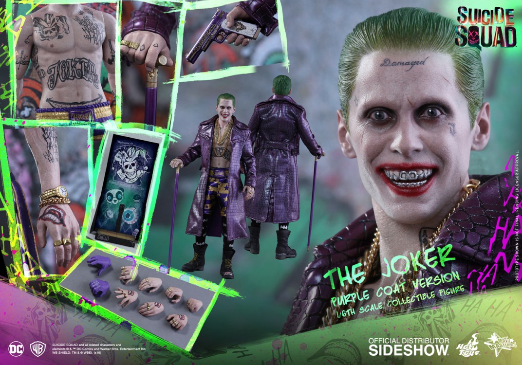 SUICIDE SQUAD: the JOKER (Purple Coat Version) 1/6 Action Figure 30 cm - immagine 12