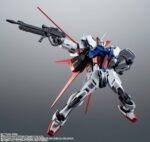 ROBOT SPIRITS: MOBIL SUIT GUNDAM - GAT-X105 STRIKE GUNDAM with ACCESSORY AQM/E-X01 (Side MS) COMBO Action Figure 12 cm BANDAI