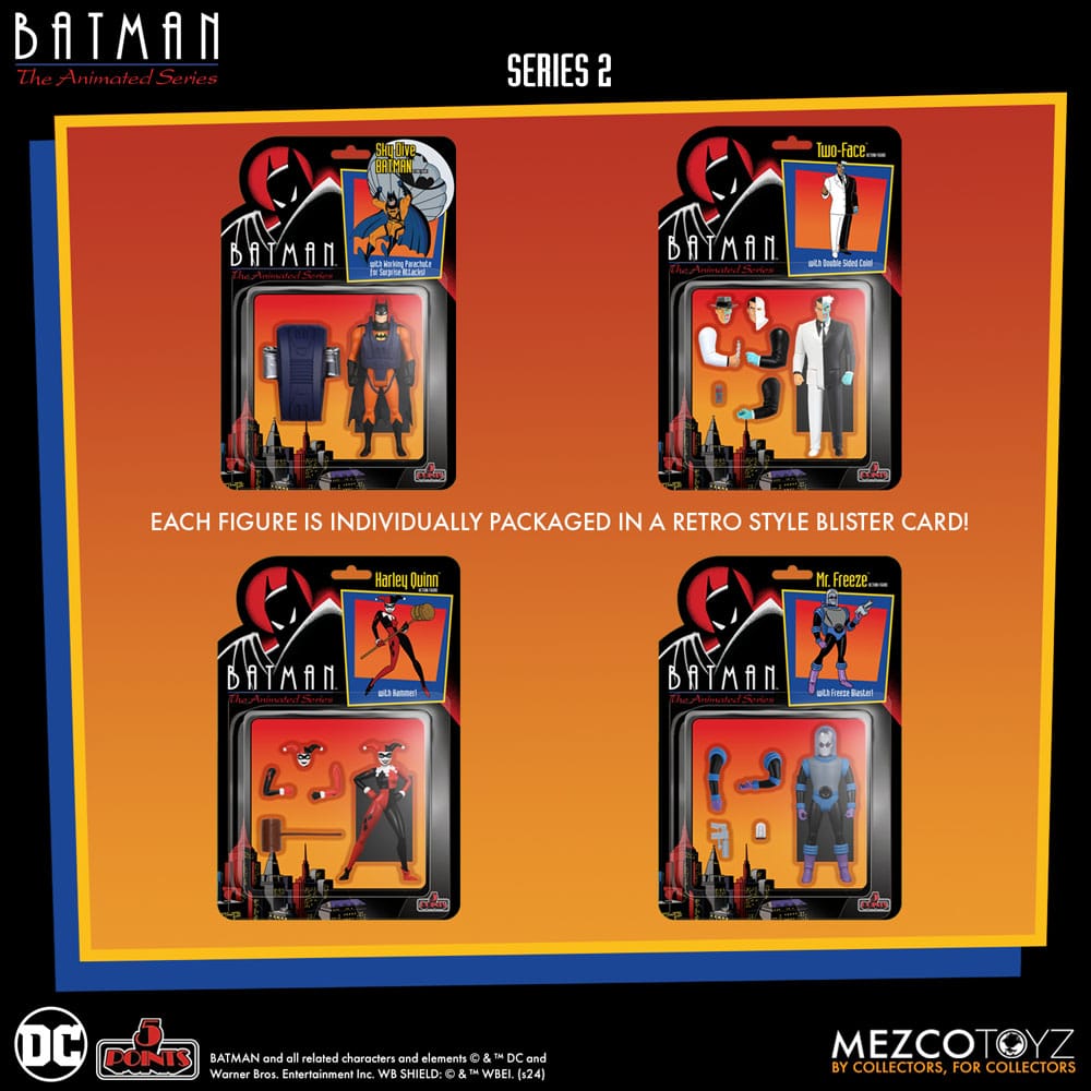BATMAN: the ANIMATED SERIES 2 5 POINTS SET 4-Figure Action Figure 9 cm - immagine 10