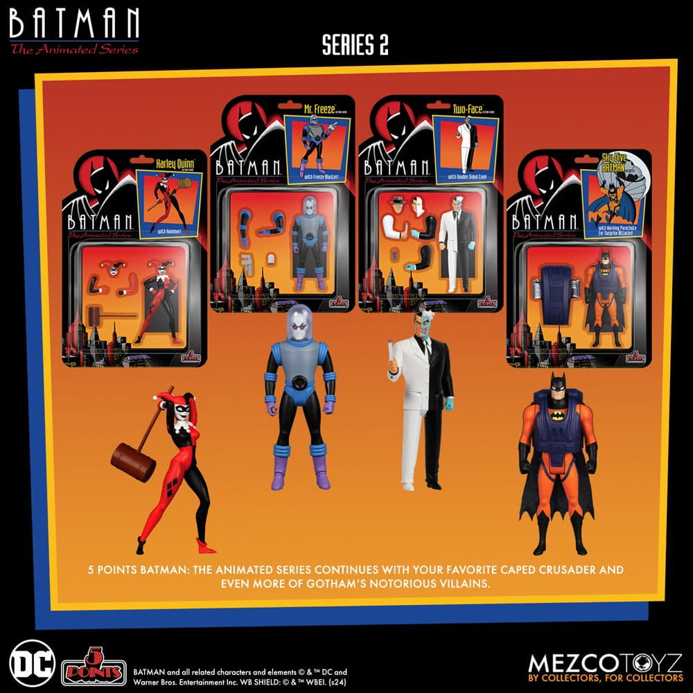 BATMAN: the ANIMATED SERIES 2 5 POINTS SET 4-Figure Action Figure 9 cm - immagine 11