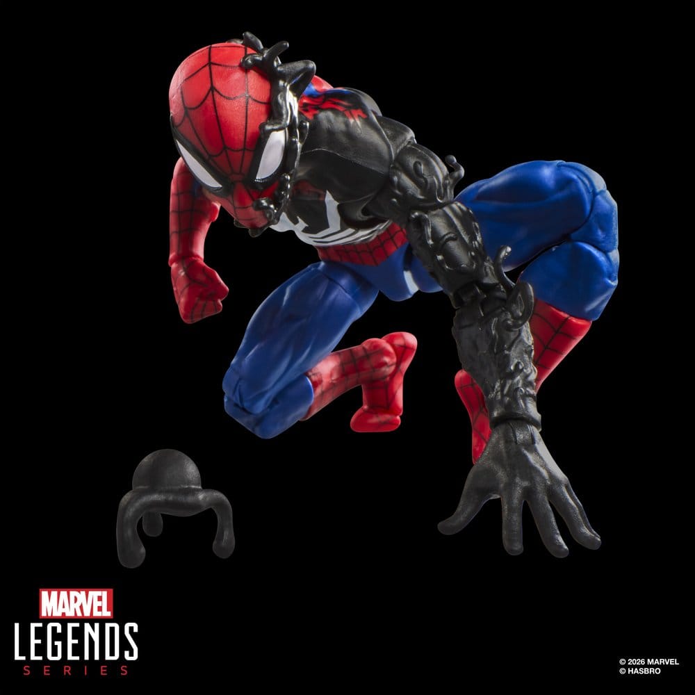 MARVEL: SECRET WARS - MARVEL LEGENDS RETRO SPIDER-MAN (ALIEN COSTUME) 6" Action Figure 15 cm HASBRO - immagine 2