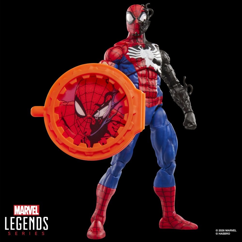 MARVEL: SECRET WARS - MARVEL LEGENDS RETRO SPIDER-MAN (ALIEN COSTUME) 6" Action Figure 15 cm HASBRO - immagine 6