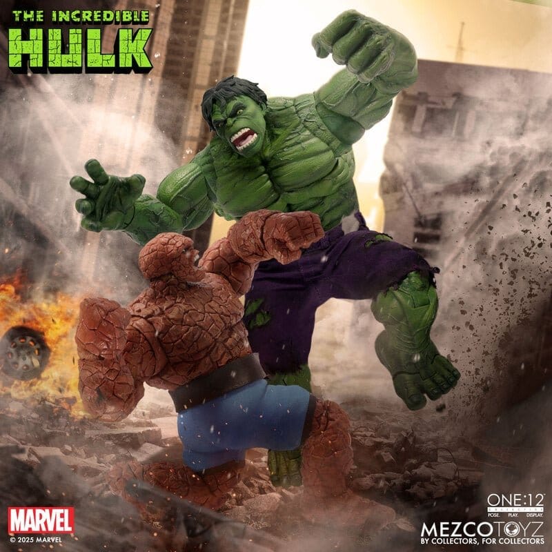 the ONE 12 COLLECTIVE: MARVEL - HULK 1/12 Action Figure 19 cm MEZCO TOYS - immagine 3
