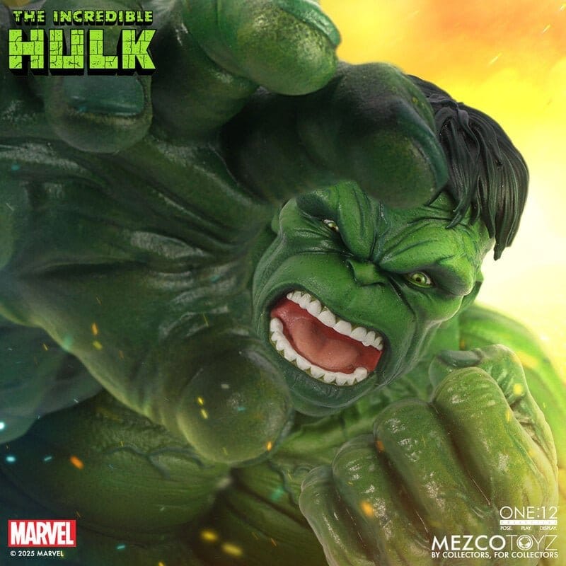 the ONE 12 COLLECTIVE: MARVEL - HULK 1/12 Action Figure 19 cm MEZCO TOYS - immagine 4