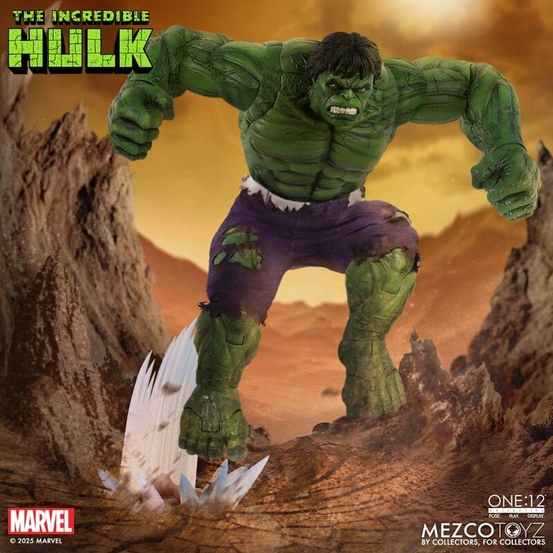 the ONE 12 COLLECTIVE: MARVEL - HULK 1/12 Action Figure 19 cm MEZCO TOYS - immagine 5