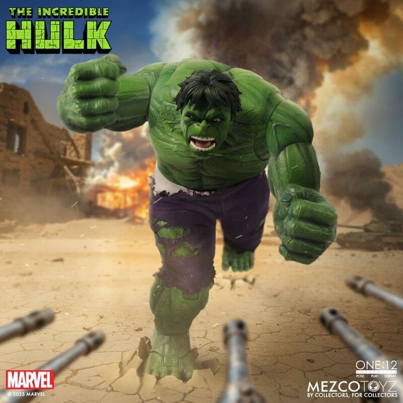 the ONE 12 COLLECTIVE: MARVEL - HULK 1/12 Action Figure 19 cm MEZCO TOYS - immagine 10