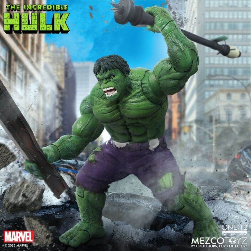 the ONE 12 COLLECTIVE: MARVEL - HULK 1/12 Action Figure 19 cm MEZCO TOYS - immagine 11