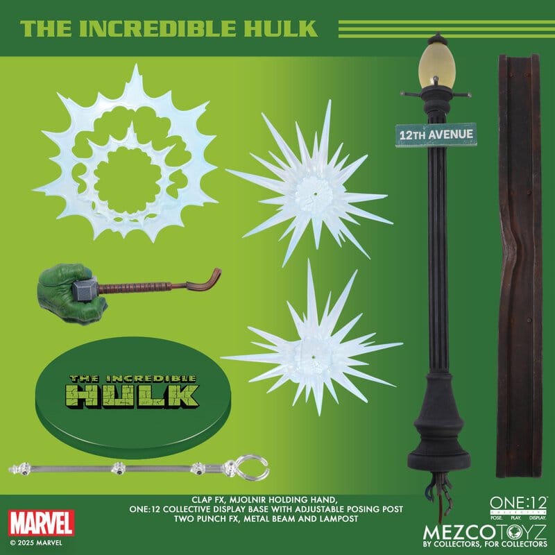 the ONE 12 COLLECTIVE: MARVEL - HULK 1/12 Action Figure 19 cm MEZCO TOYS - immagine 14