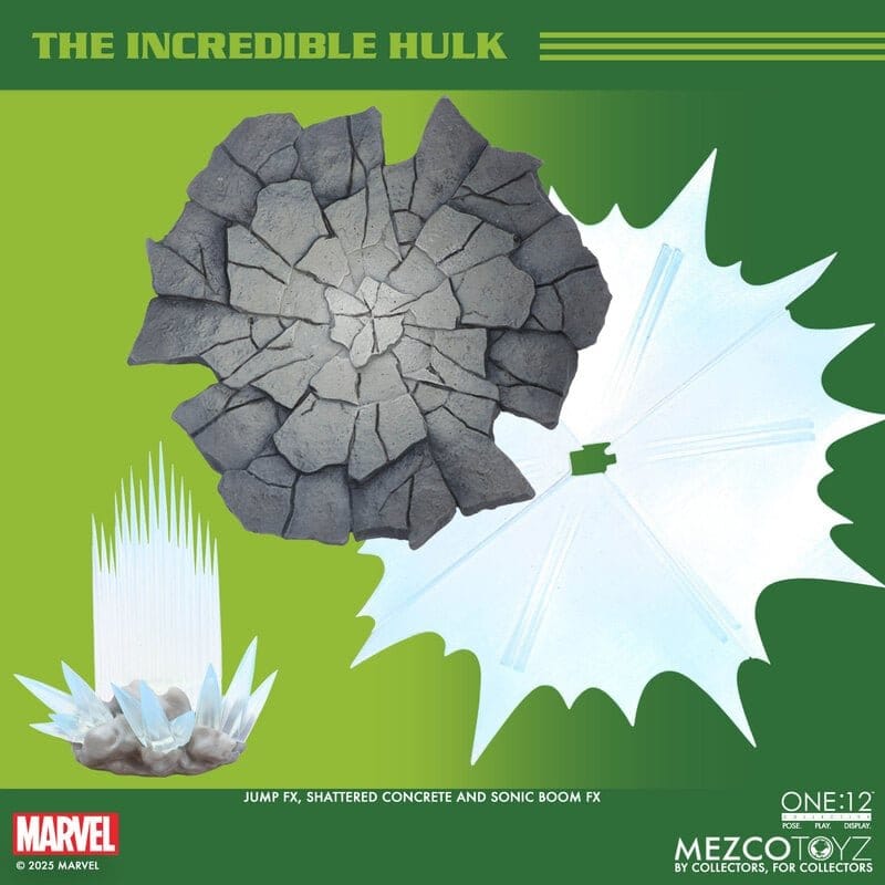 the ONE 12 COLLECTIVE: MARVEL - HULK 1/12 Action Figure 19 cm MEZCO TOYS - immagine 15