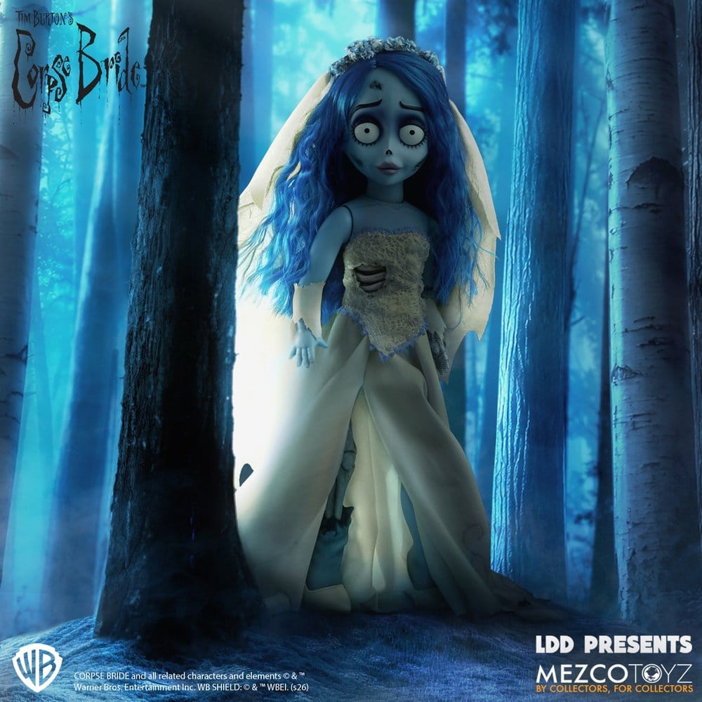 LIVING DEAD DOLLS: CORPSE BRIDE (la SPOSA CADAVERE) - EMILY 10" Doll 25 cm MEZCO TOYS - immagine 2