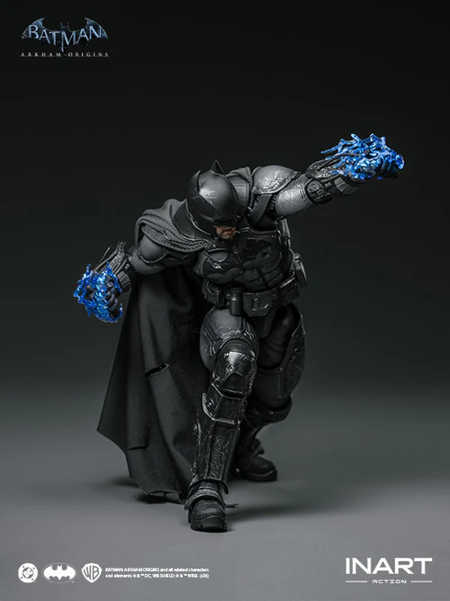 DC COMICS: ARKHAM ORIGIN - BATMAN (Battle Damaged Version) 1/12 Action Figure 18 cm INART - immagine 5