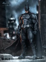 DC COMICS: ARKHAM ORIGIN - BATMAN (Battle Damaged Version) 1/12 Action Figure 18 cm INART