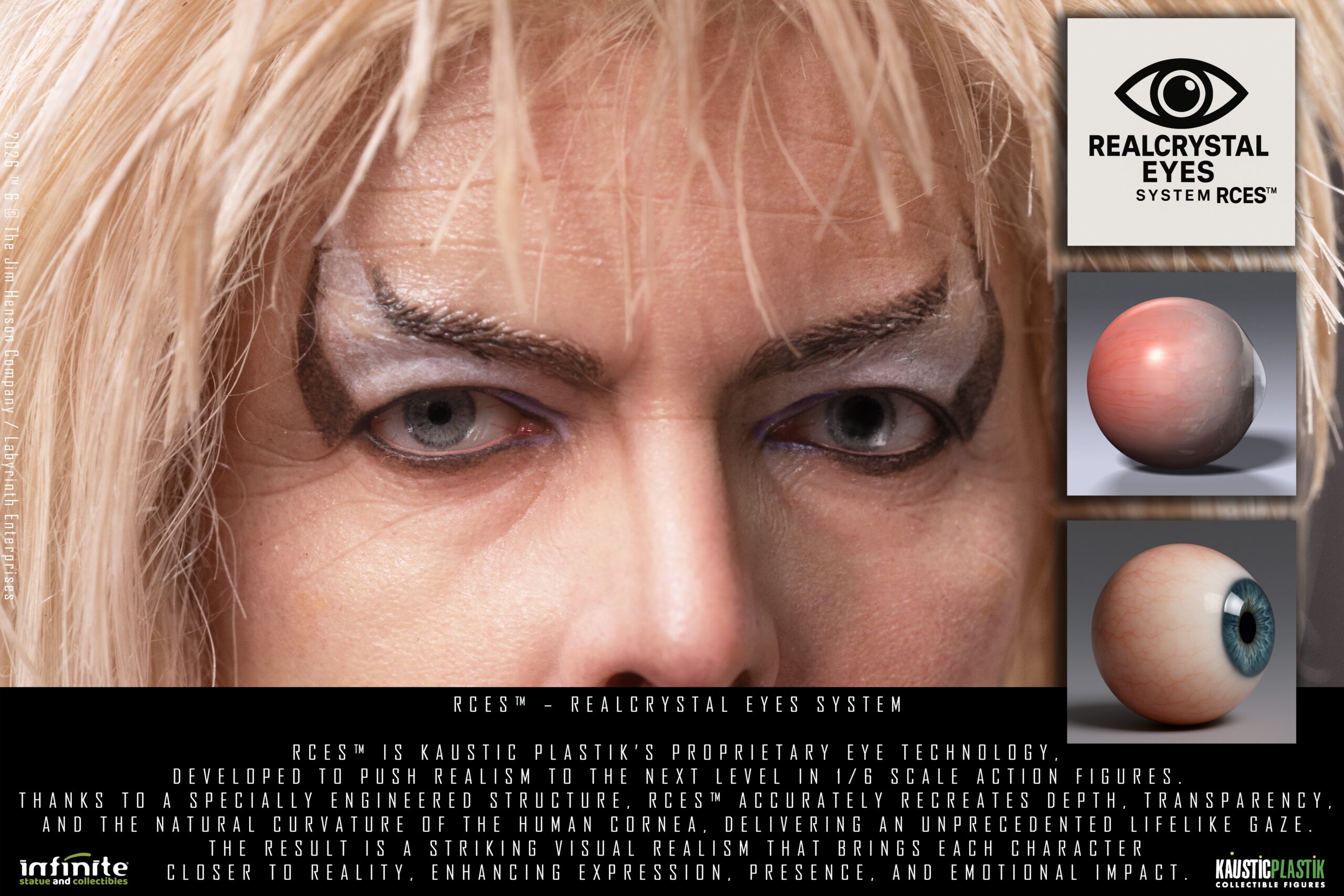 LABYRINTH: "JARETH the GOBLIN KING" (David Bowie) DELUXE GOLD 1/6 Action Figure 30 cm - immagine 24