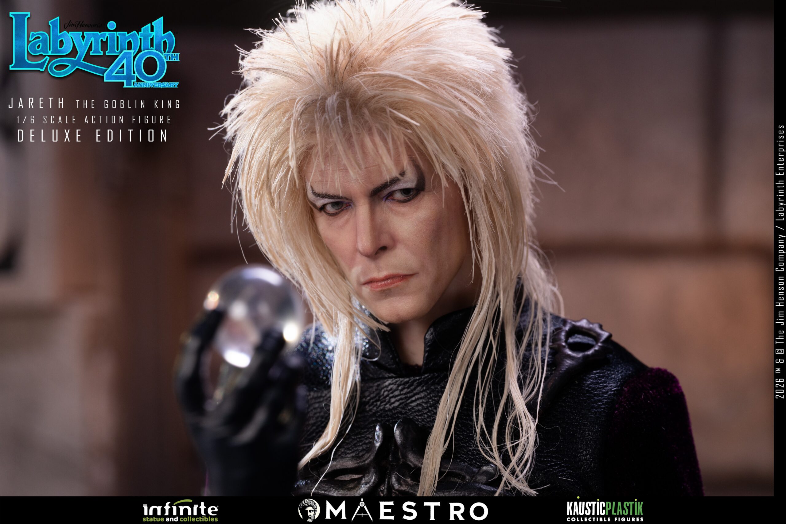 LABYRINTH: "JARETH the GOBLIN KING" (David Bowie) DELUXE 1/6 Action Figure 30 cm - immagine 3