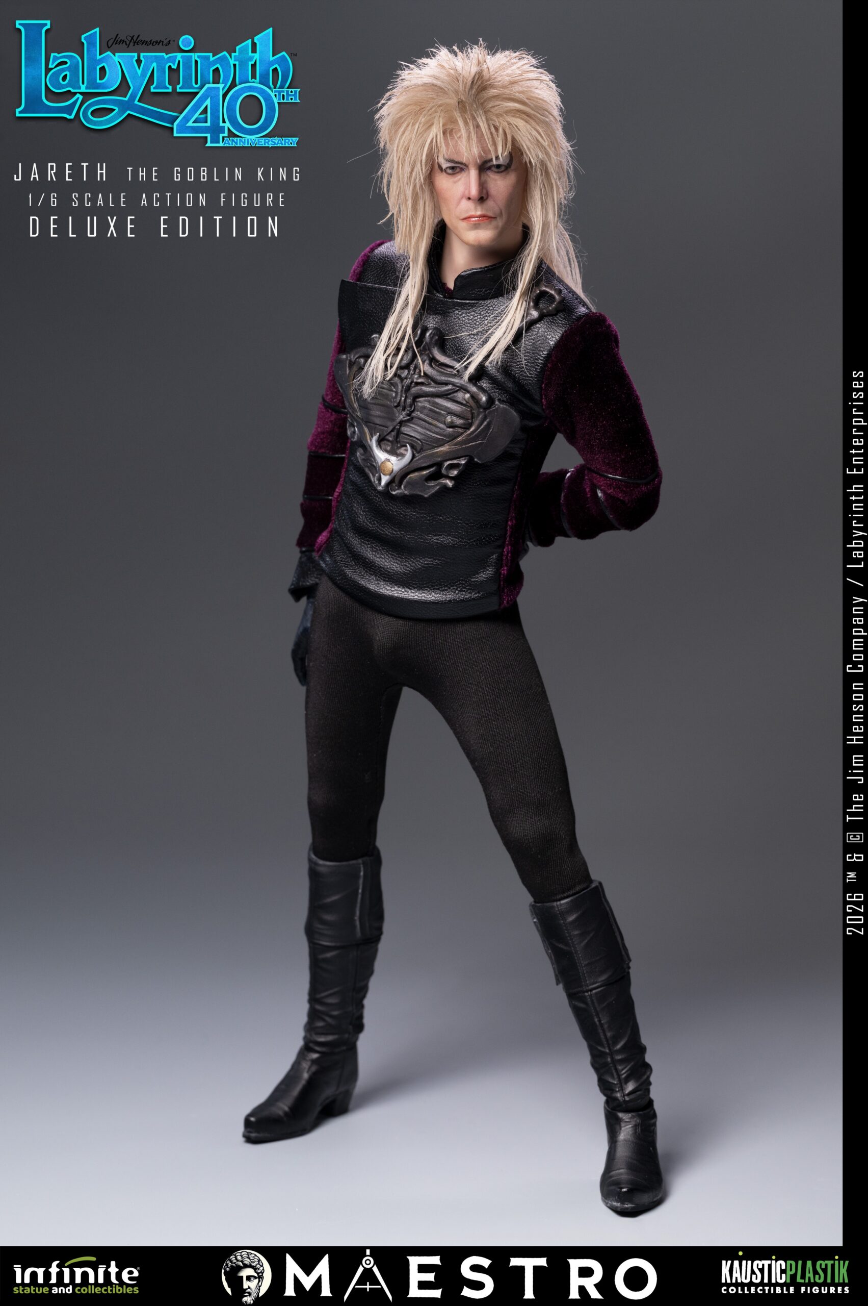 LABYRINTH: "JARETH the GOBLIN KING" (David Bowie) DELUXE 1/6 Action Figure 30 cm - immagine 5