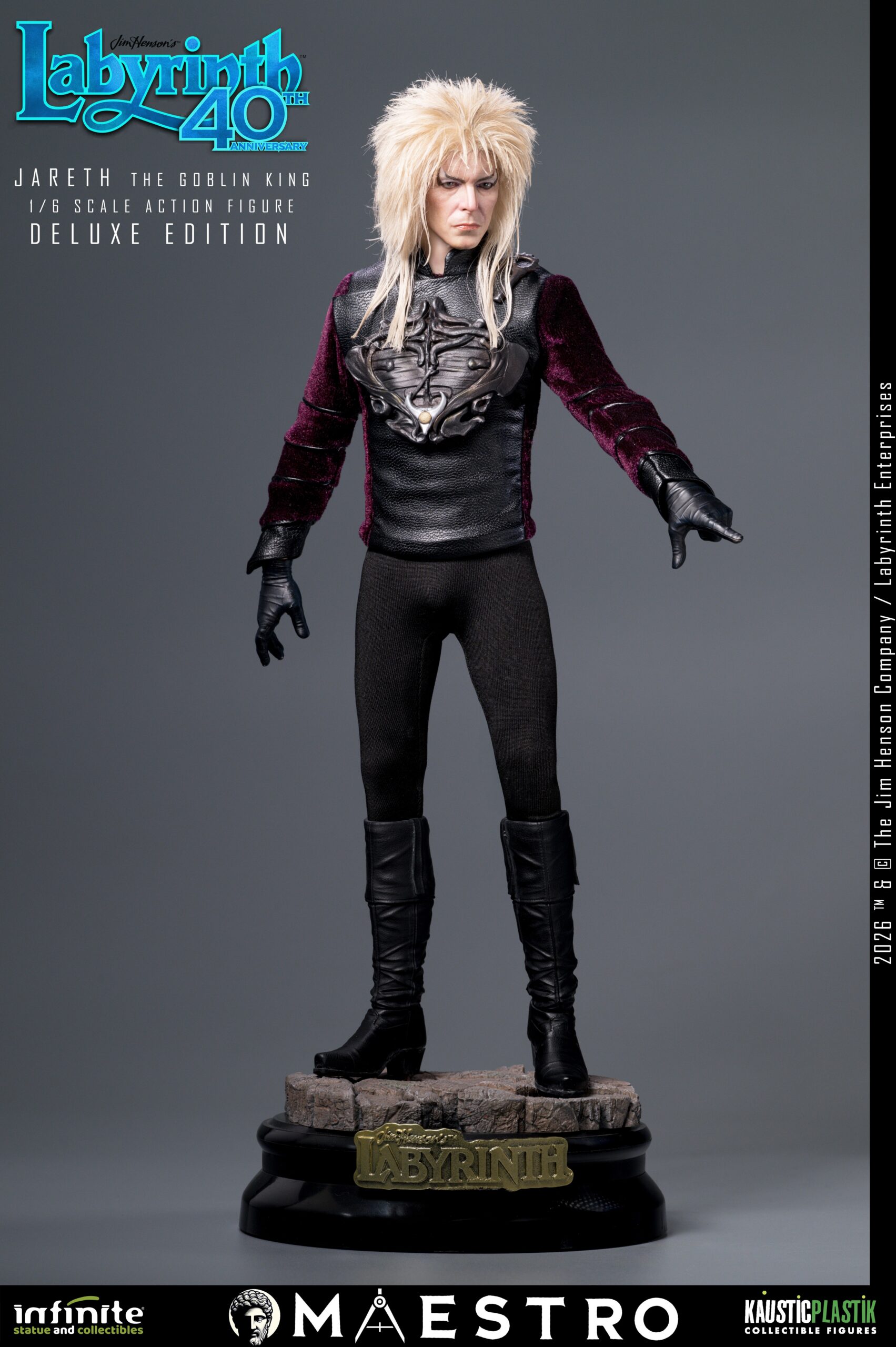 LABYRINTH: "JARETH the GOBLIN KING" (David Bowie) DELUXE 1/6 Action Figure 30 cm - immagine 9