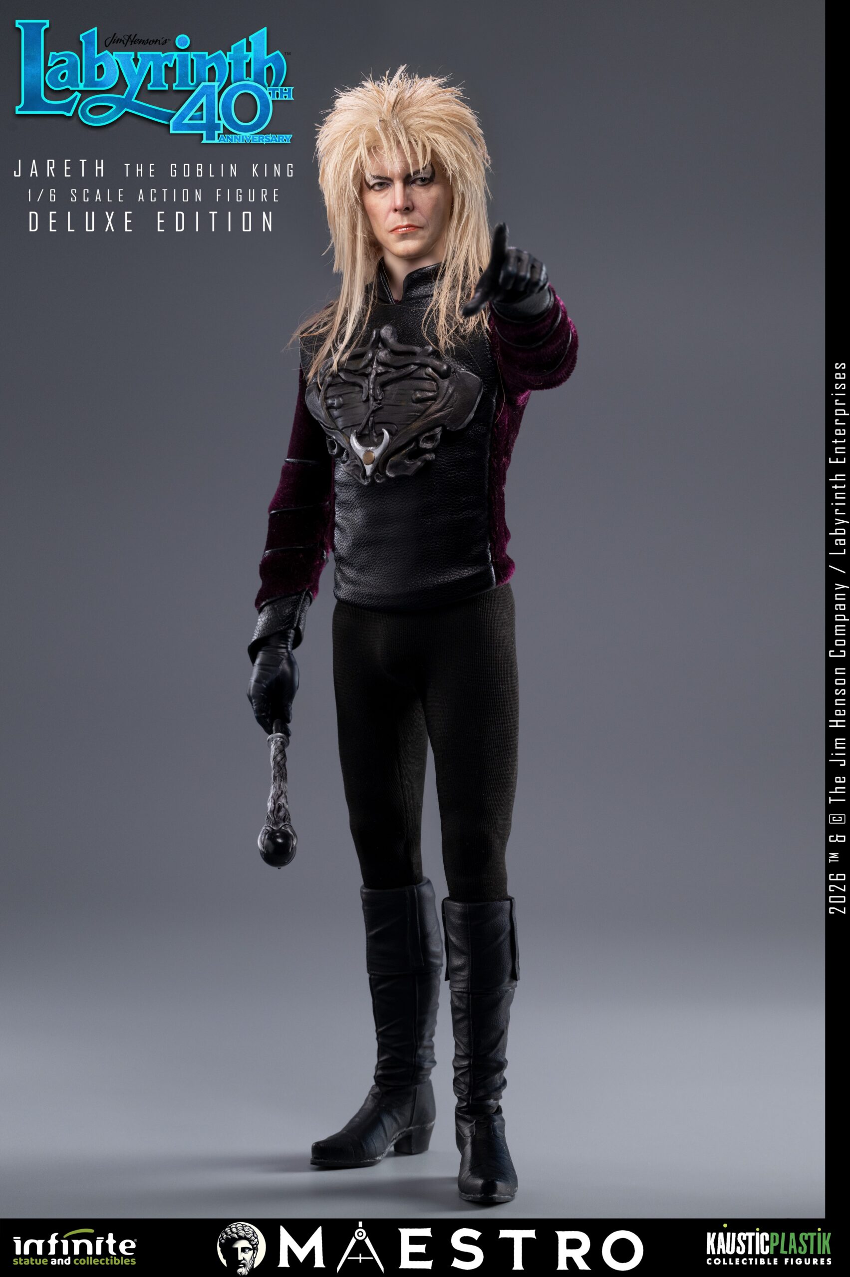 LABYRINTH: "JARETH the GOBLIN KING" (David Bowie) DELUXE 1/6 Action Figure 30 cm - immagine 11