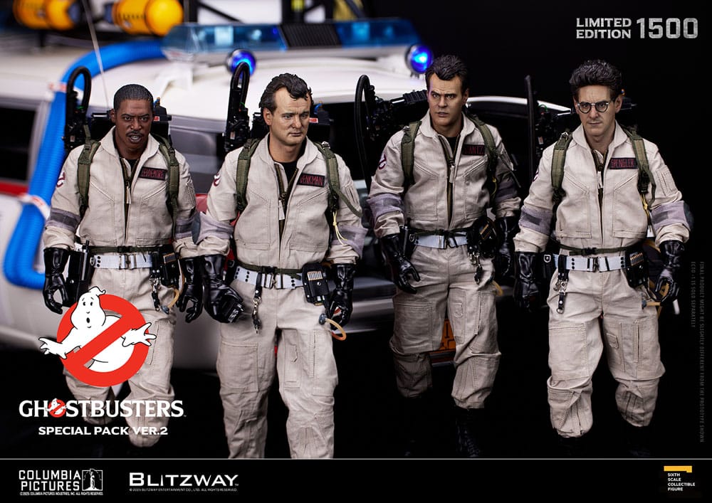 GHOSTBUSTERS: Venkman, Stantz, Spengler, Zeddemore Ver. 2 SET 4-Pack 1/6 Action Figure 31 cm - immagine 2