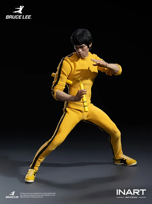 BRUCE LEE: Bruce Lee (Yellow Jumpsuit) 1/12 Action Figure 16 cm - immagine 8