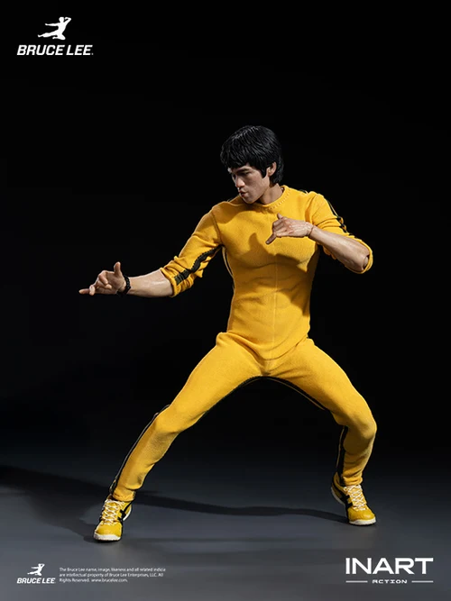 BRUCE LEE: Bruce Lee (Yellow Jumpsuit) 1/12 Action Figure 16 cm - immagine 9