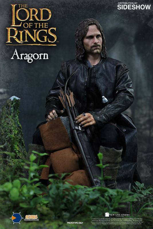 LORD of the RINGS: "The Fellowship of the Ring" - ARAGORN with DIORAMA 1/6 Action Figure 30 cm - immagine 5