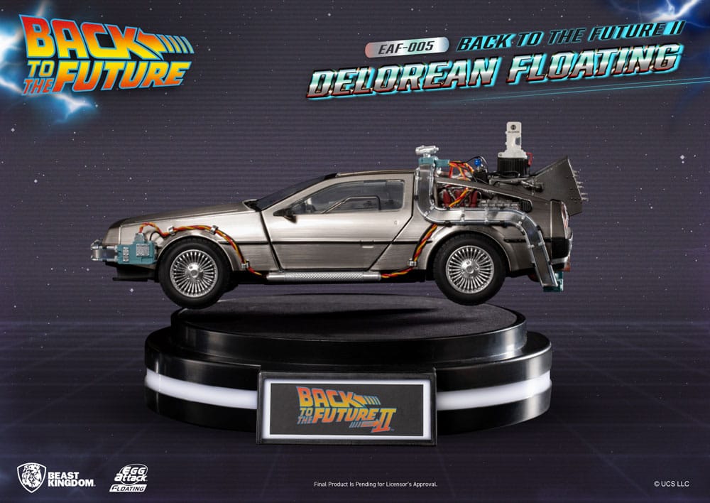 BACK To the FUTURE 2: DELOREAN "Egg Attack Floating" Statue 20 cm - immagine 4