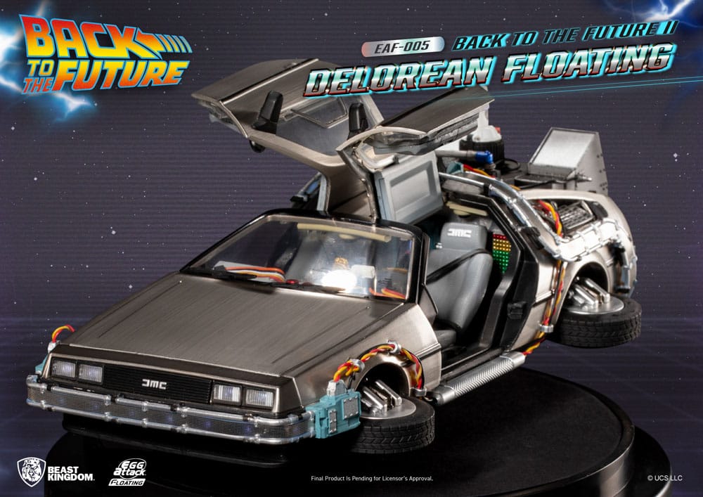 BACK To the FUTURE 2: DELOREAN "Egg Attack Floating" Statue 20 cm - immagine 2