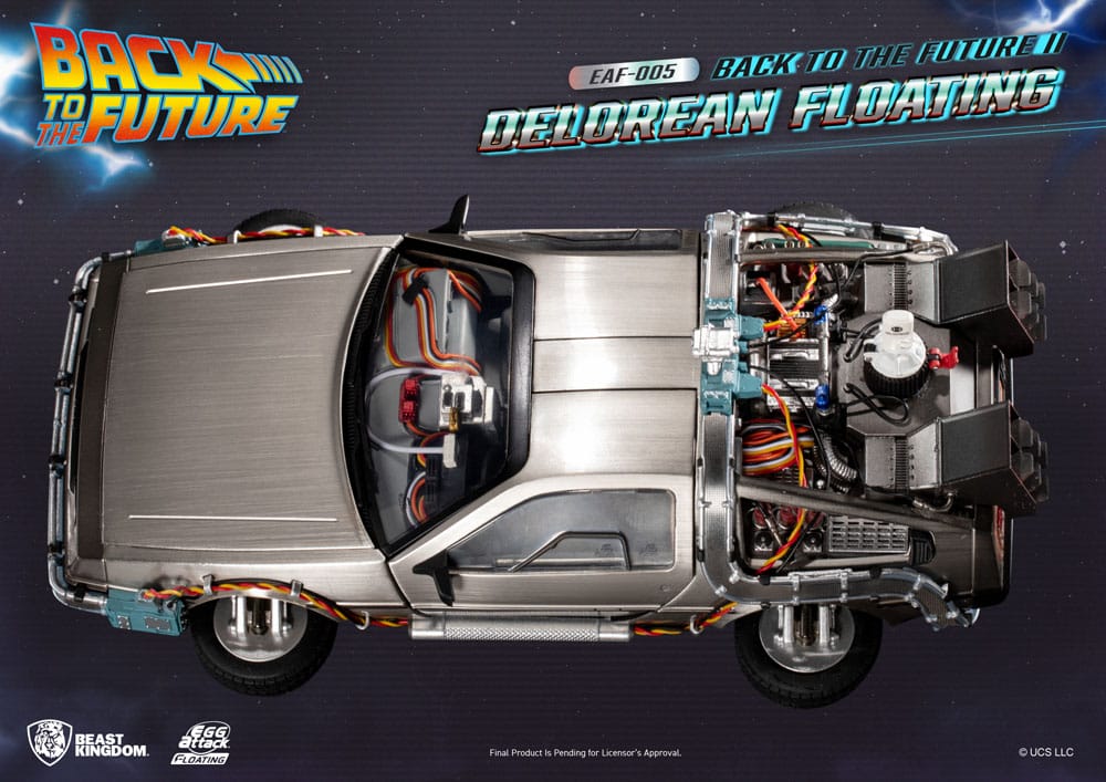 BACK To the FUTURE 2: DELOREAN "Egg Attack Floating" Statue 20 cm - immagine 3