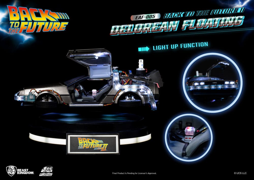 BACK To the FUTURE 2: DELOREAN "Egg Attack Floating" Statue 20 cm - immagine 6