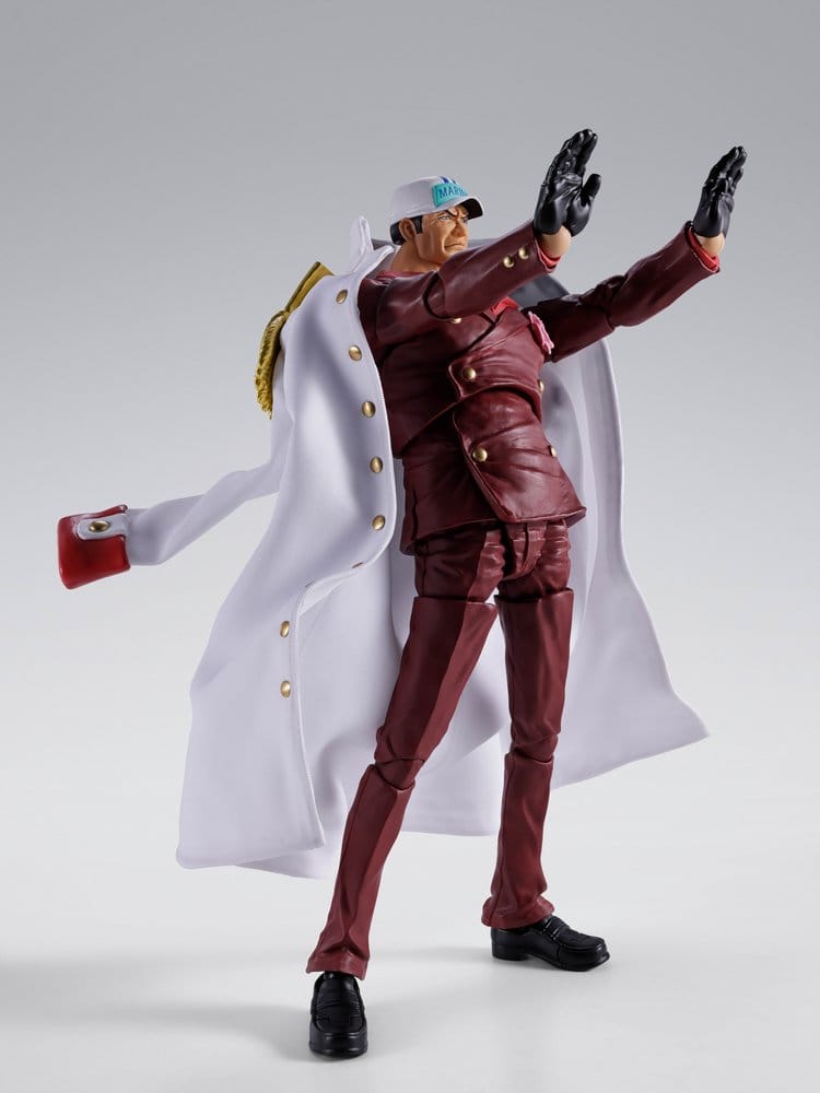 ONE PIECE: SAKAZUKI (Akainu) MARINEFORD S.H. FIGUARTS 20 cm Action Figure - immagine 3