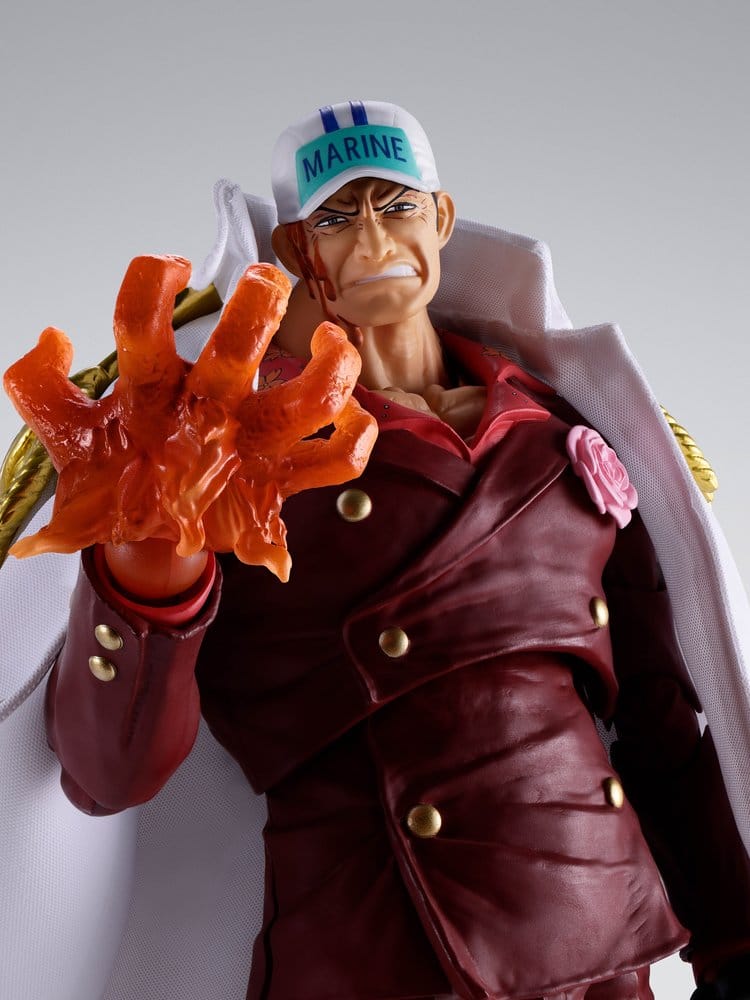 ONE PIECE: SAKAZUKI (Akainu) MARINEFORD S.H. FIGUARTS 20 cm Action Figure - immagine 4