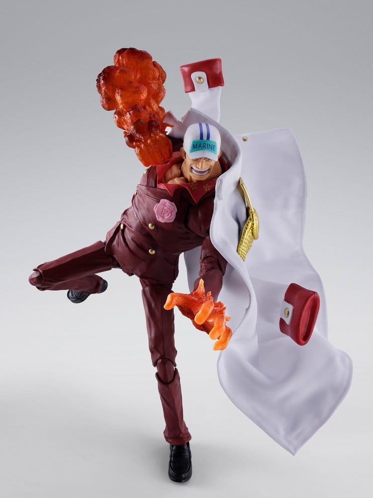 ONE PIECE: SAKAZUKI (Akainu) MARINEFORD S.H. FIGUARTS 20 cm Action Figure - immagine 5